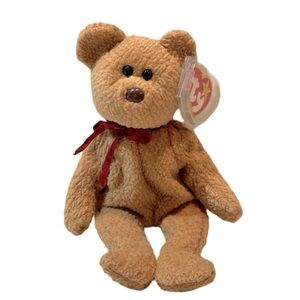 Vintage Ty Beanie‎ 1993 Curly Bear Plush Toy